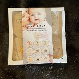 Rae Dunn Baby Unisex Milestone Discs 4 in Holidays Christmas Thanksgiving Easter